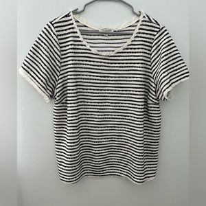 Womens Green Envelope Short Sleeve Top Sz 1X